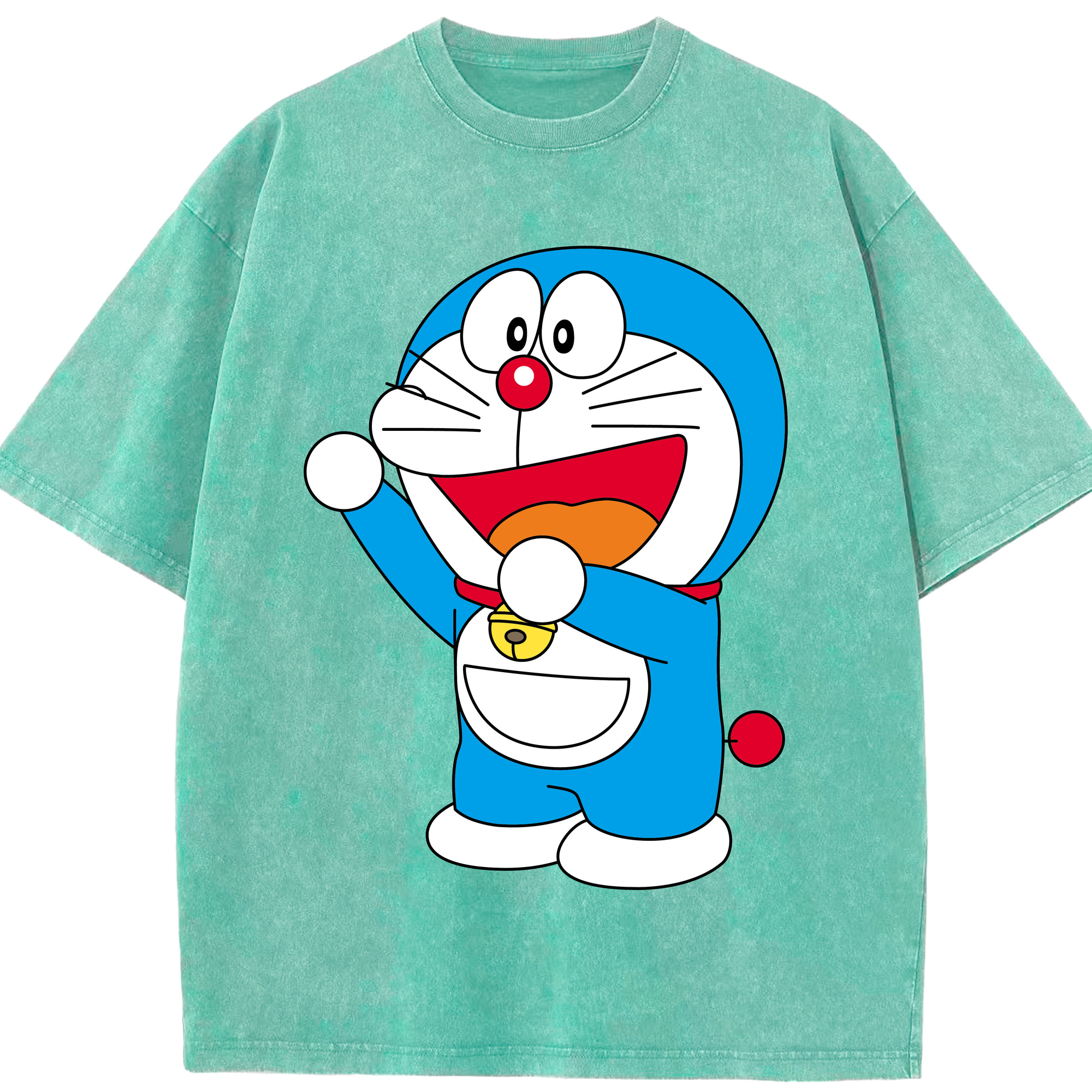 （画像用） ドラえもん Doraemon 綿100% ヴィンテージ風 半袖Tシャツ（フロントプリント）